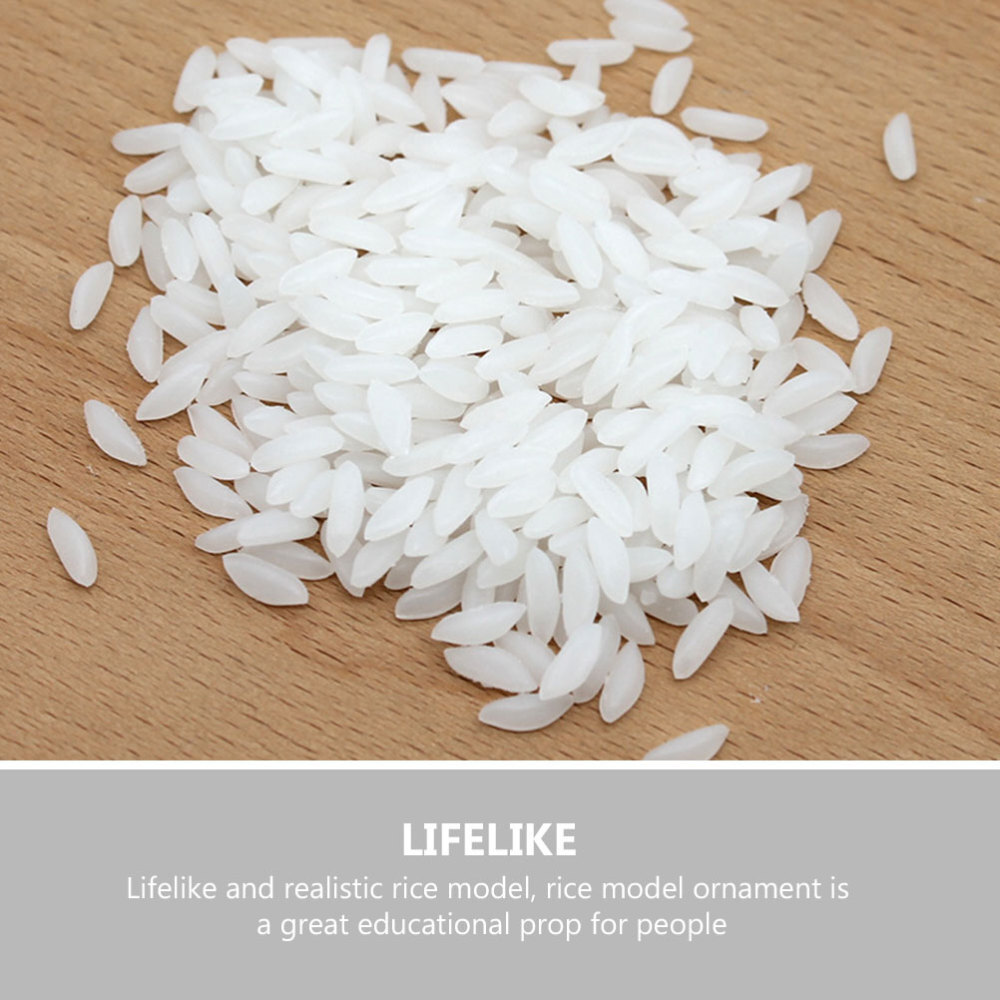 Simulation Rice Model Lifelike Craft Props Realistic Ornament Fake Food Display