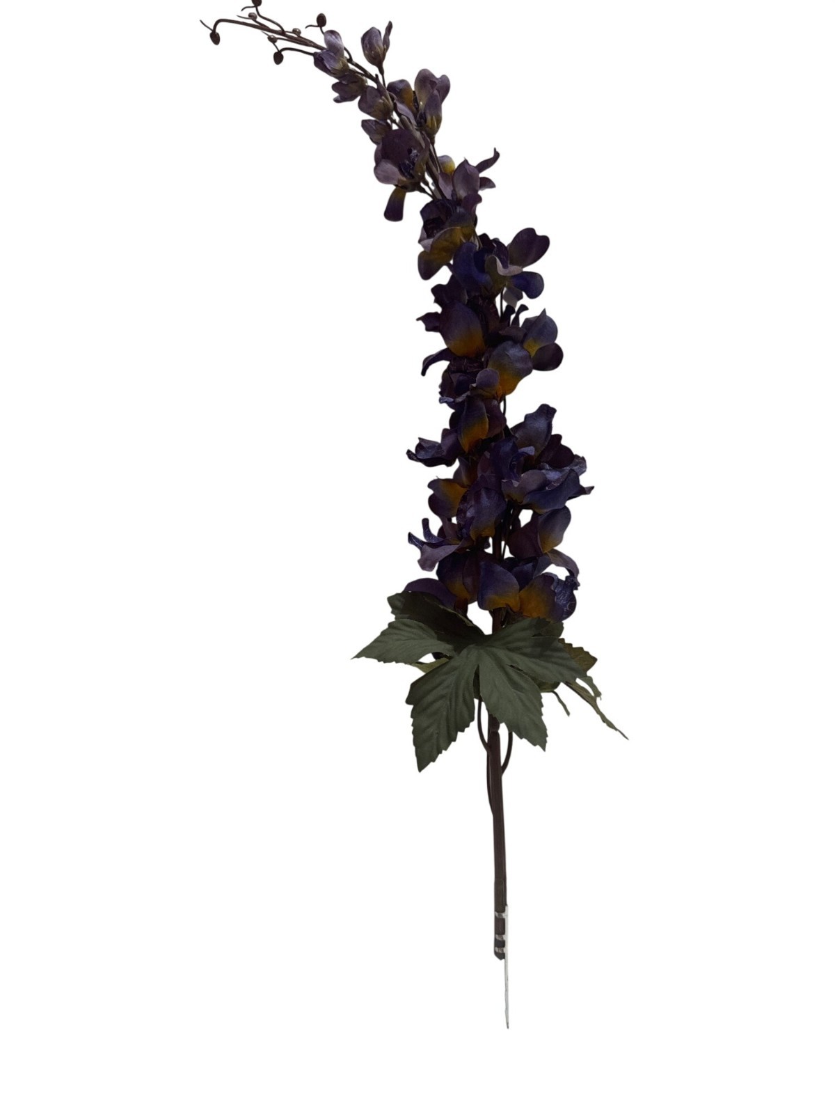 Artificial Delphinium Spray Purple Realistic Faux Floral Home Decor Stem