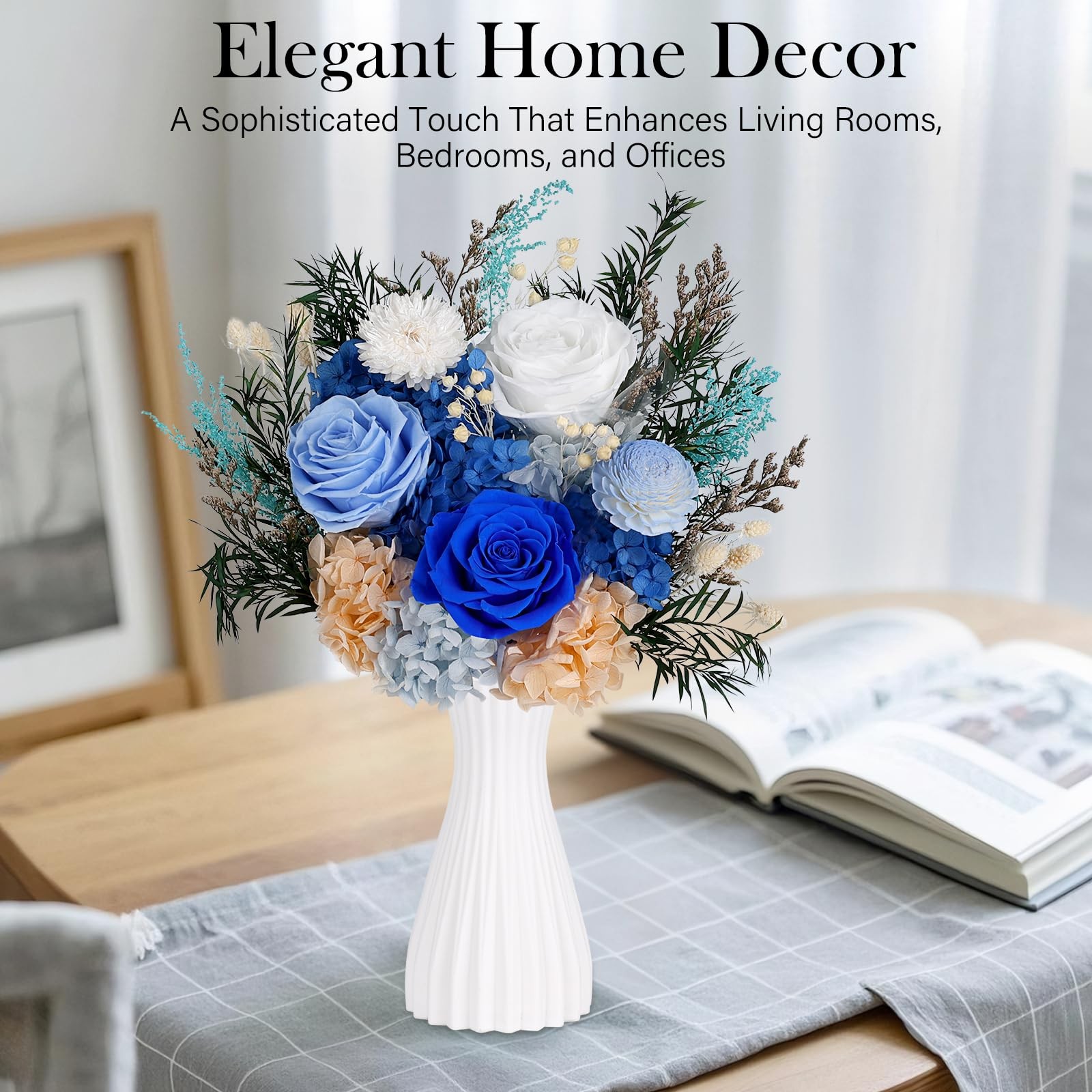 Preserved Flowers Bouquet – Forever Flowers for Delivery, Real Roses Bouquet, Mo