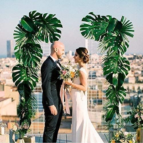 Lifelike 50Pcs Tropical Palm Leaves – Perfect for DIY Decorations & Celebrations