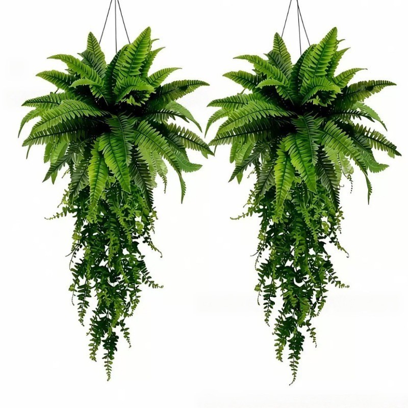 Artificial Hanging Fern Vine Faux Ivy Greenery Indoor Outdoor Garden Decor