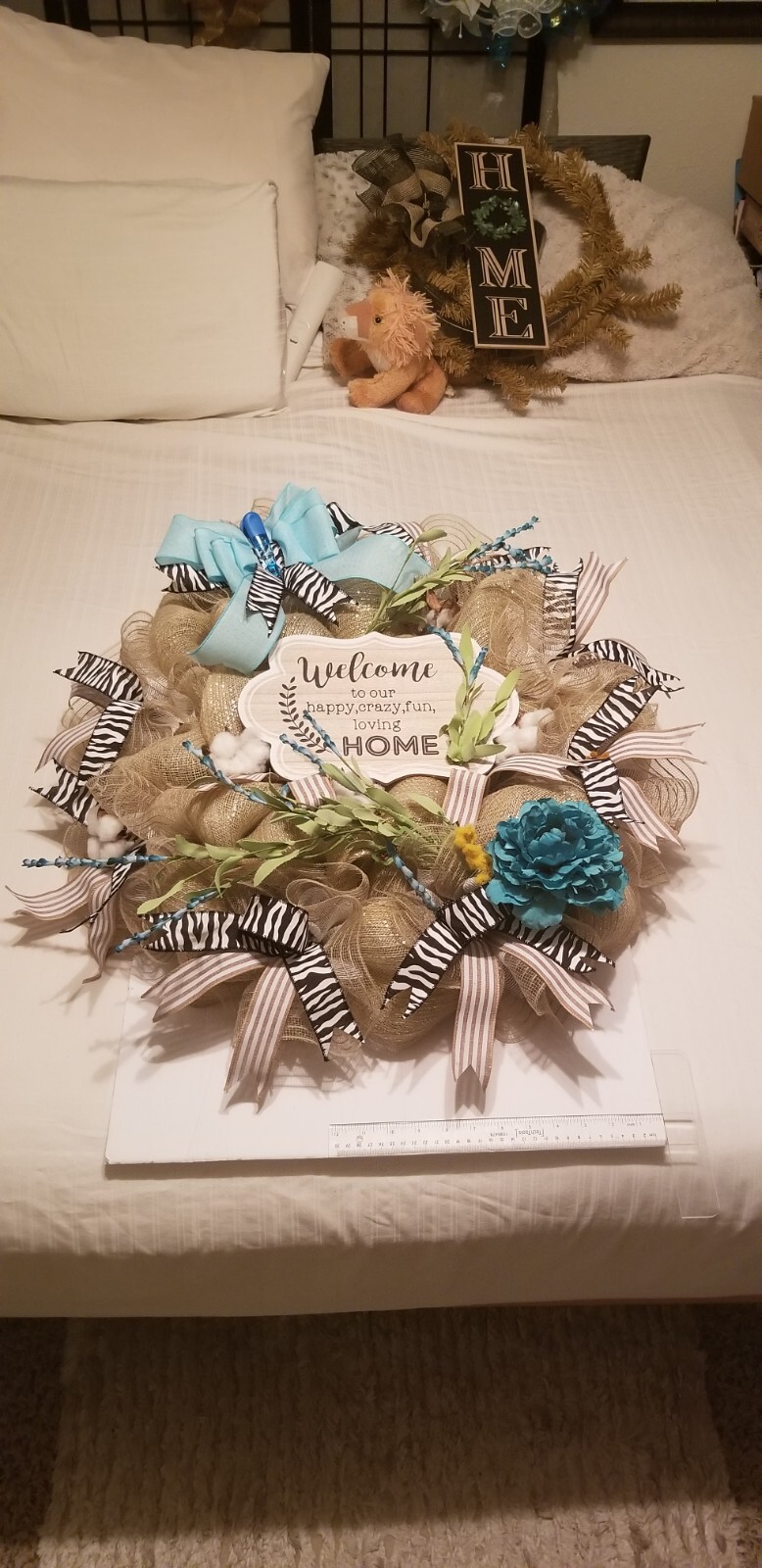 WELCOME WREATH/ANNUAL – OVERSIZED 25x26x6!