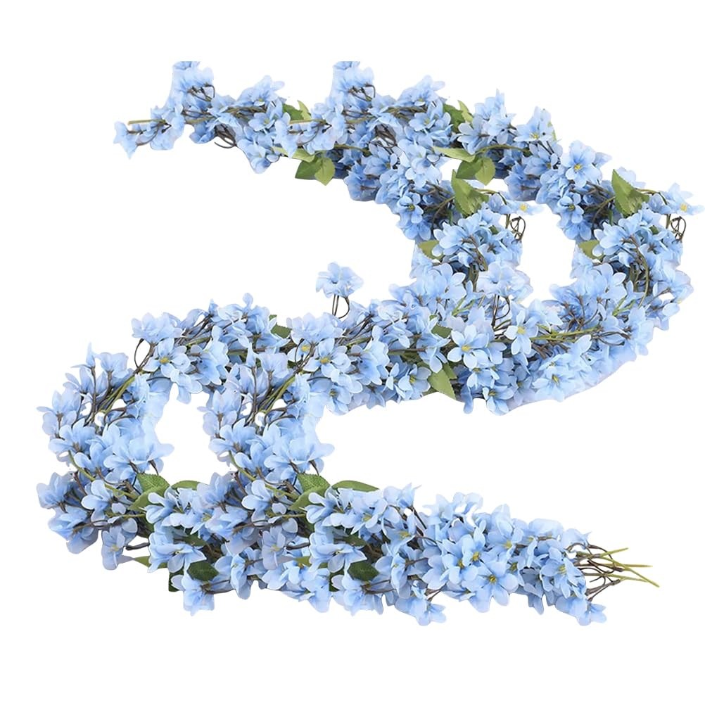 Artificial Lilac Vine Garland Silk Flowers Hanging Floral Decor for Wedding P…