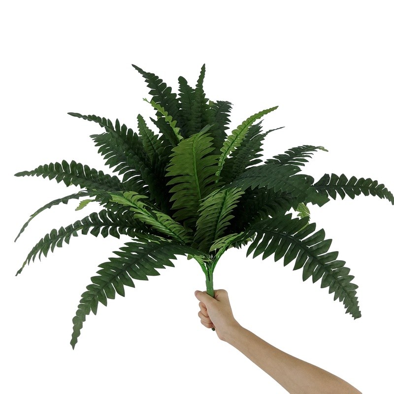 21 Inch Artificial Fern Bush Indoor Decoration Faux Plant Greenery Home Office