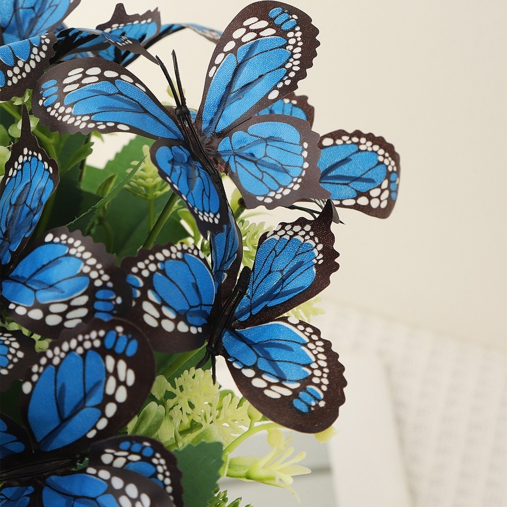 Artificial Phalaenopsis Bouquet with Butterfly Design for Home Office Decor