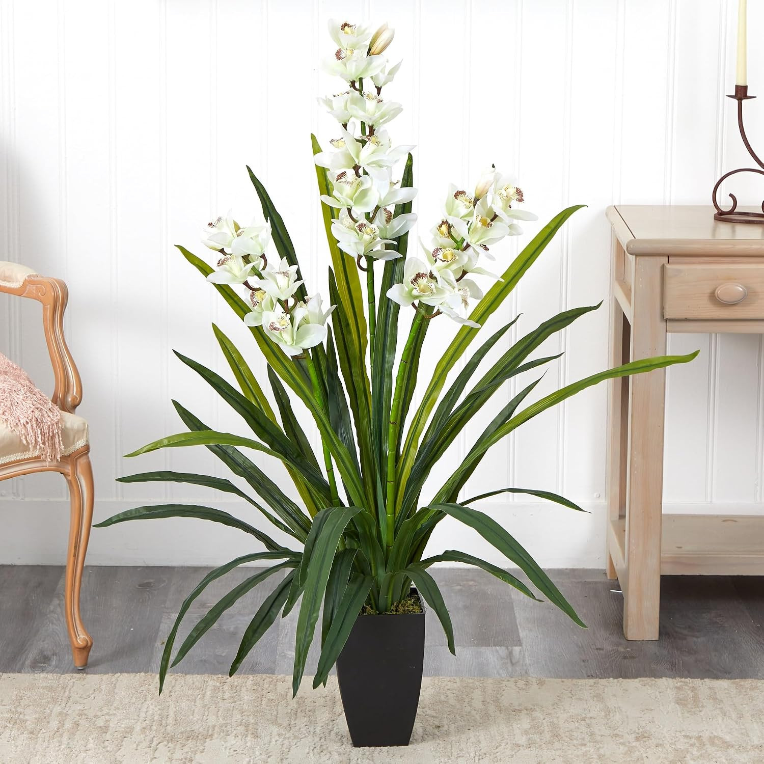 45In. Cymbidium Orchid Artificial Plant