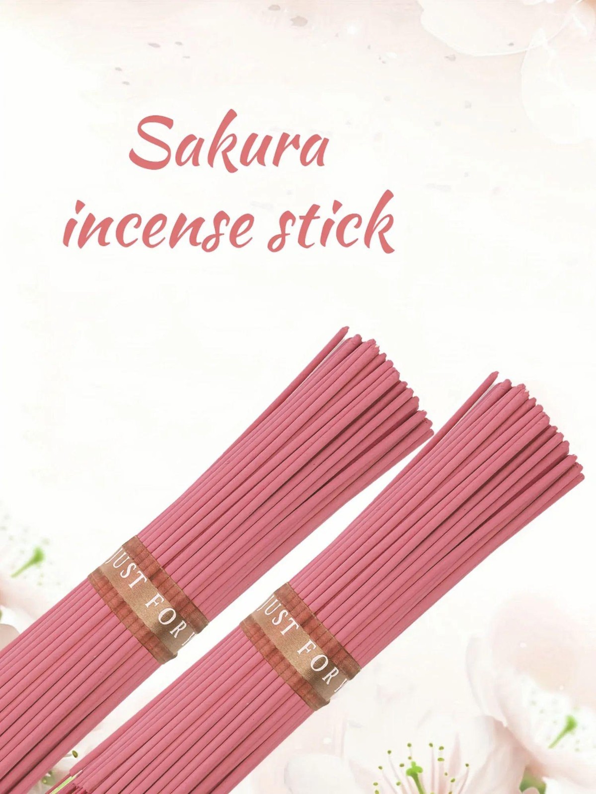 Cherry Blossom Incense Sticks Handmade Natural Floral Scent Long Lasting 25cm