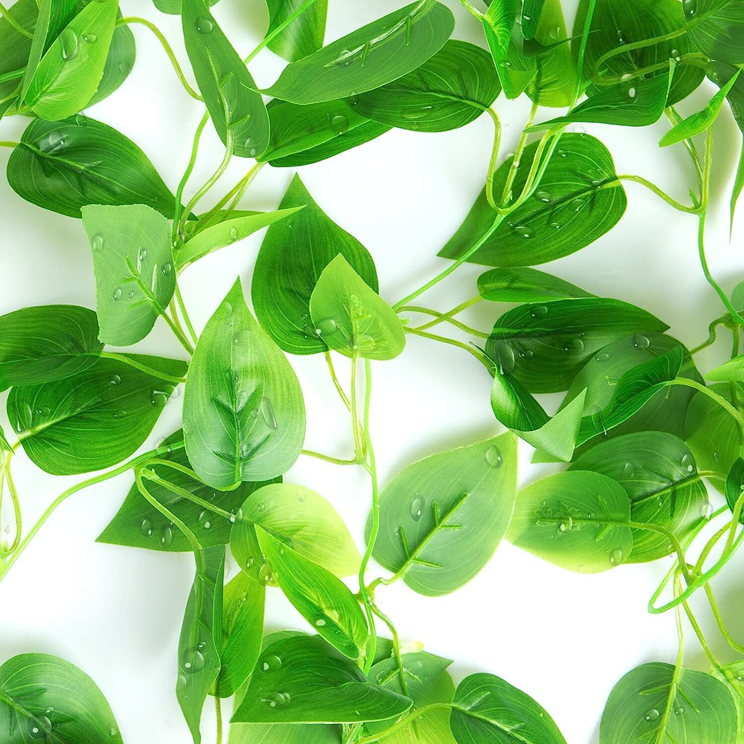 4 plantas colgantes artificiales de hiedra falsa para decoración de pared hogar