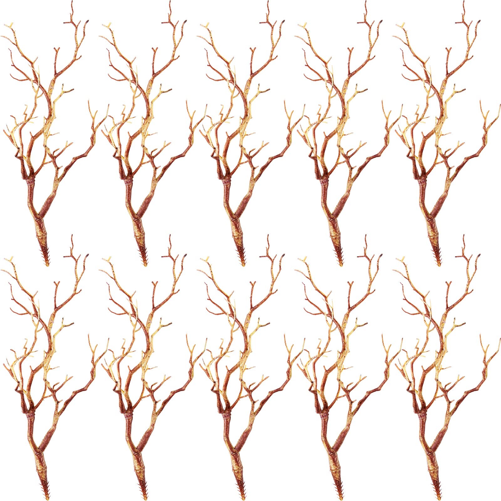 13.8 Inch Small Manzanita Branches Plastic Faux Branches Artificial Antler Sh…