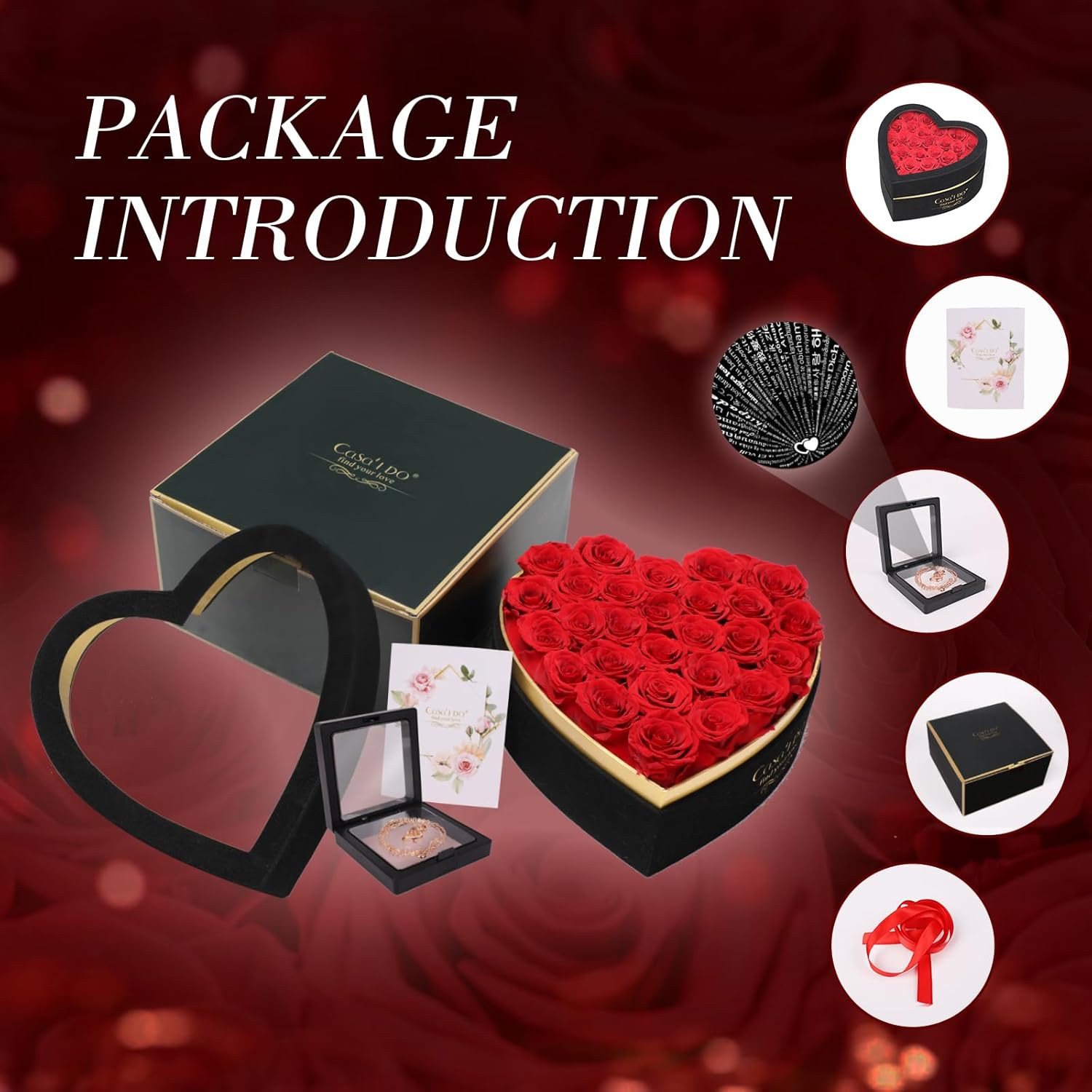 Preserved Roses Flowers for Delivery 27 Pcs, Mothers Day Rose Gifts for Her, For