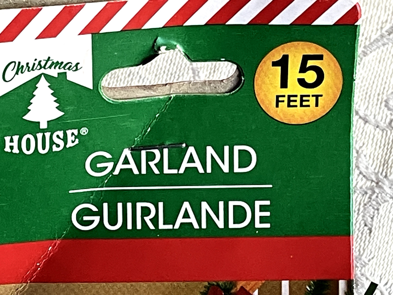 ARTIFICIAL GARLAND. 15 FEET LONG. BY “CHRISTMAS HOUSE”