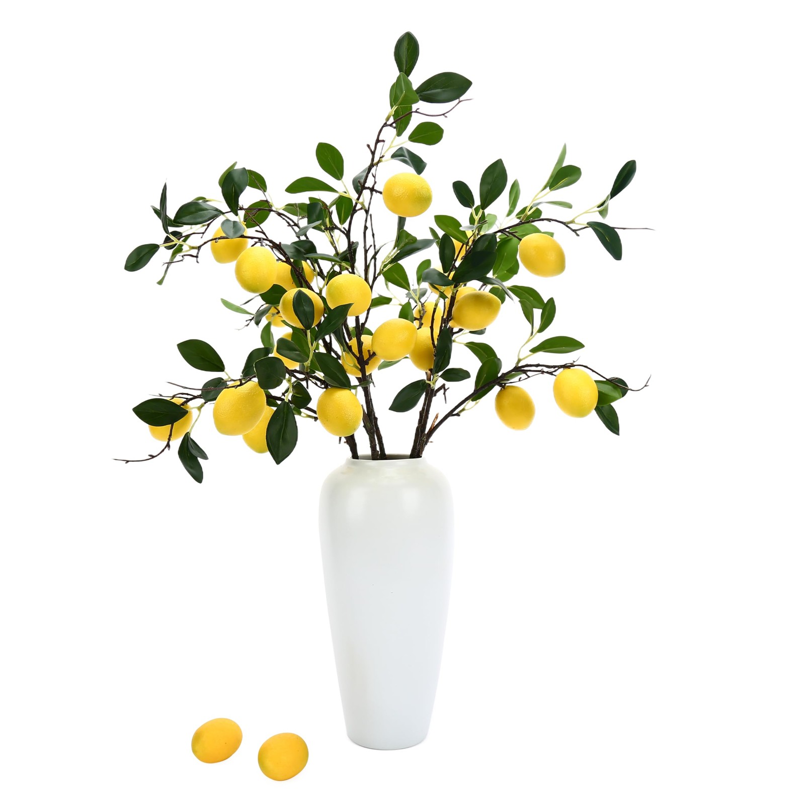 31 Inch Artificial Imitation Fake Lemon Branch Home Center Decoration 5 PCS