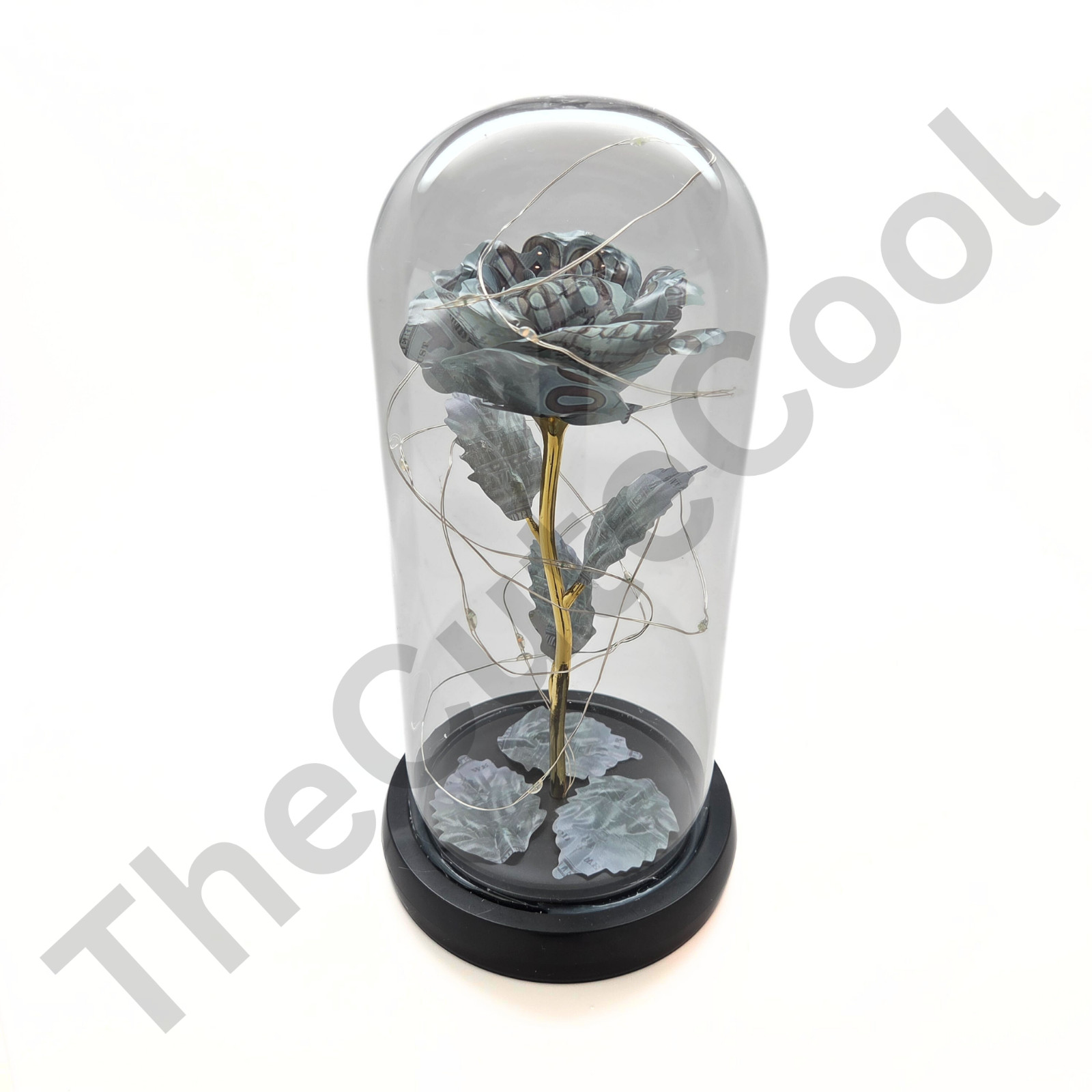 Forever Eternal Galaxy Flowers LED Light Cash Money Dollar Bill Rose Cool Gifts