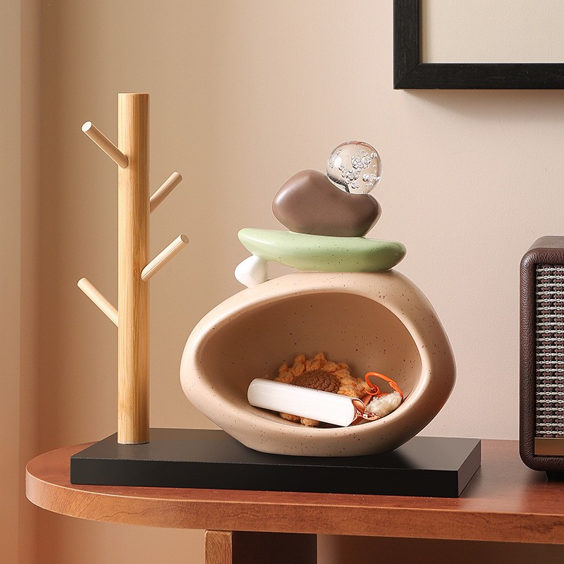 High-end stone to run the key ornament, living room decoration gifts