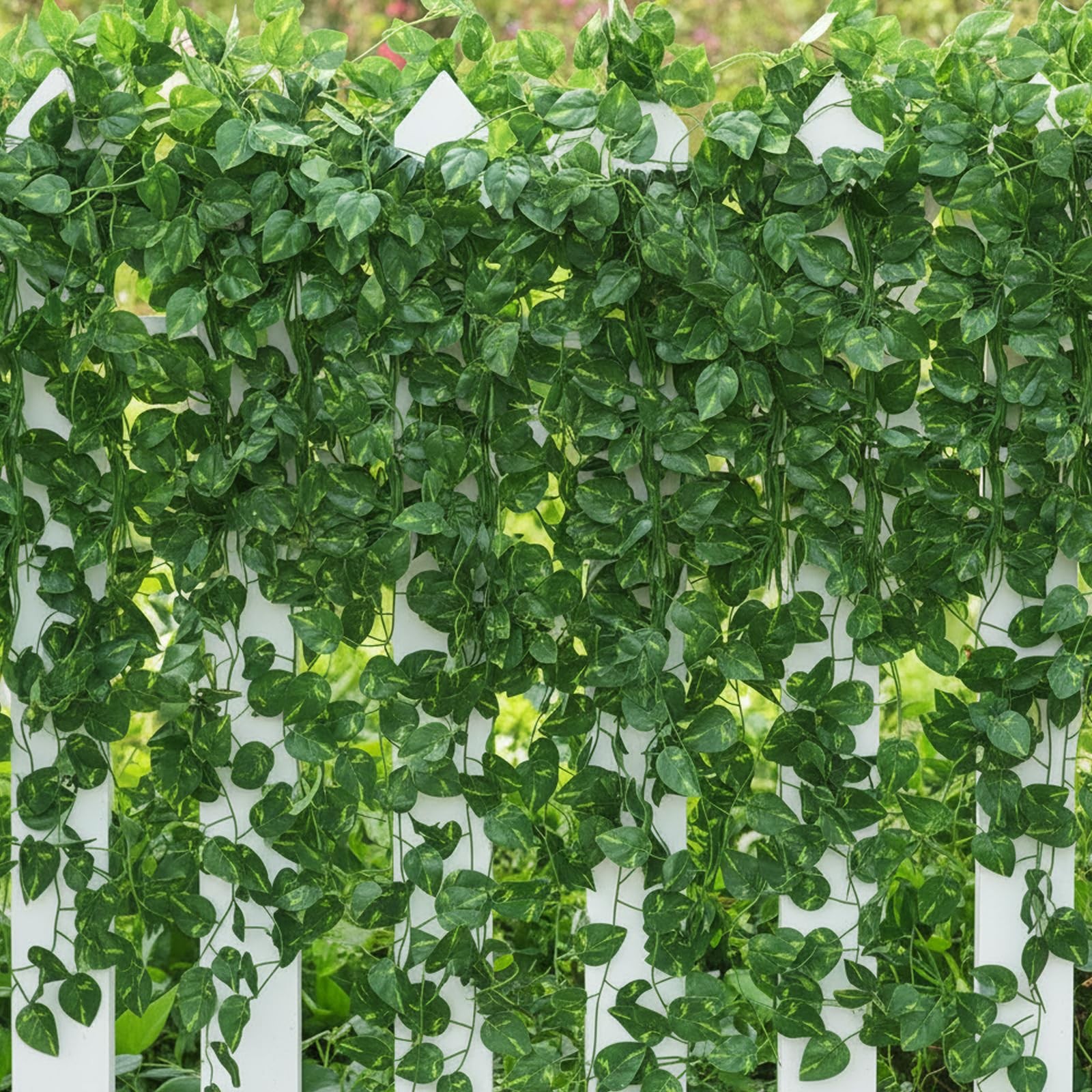 24 Pack 173ft Artificial Ivy Greenery Garland Fake Vines Hanging Plants Backdrop