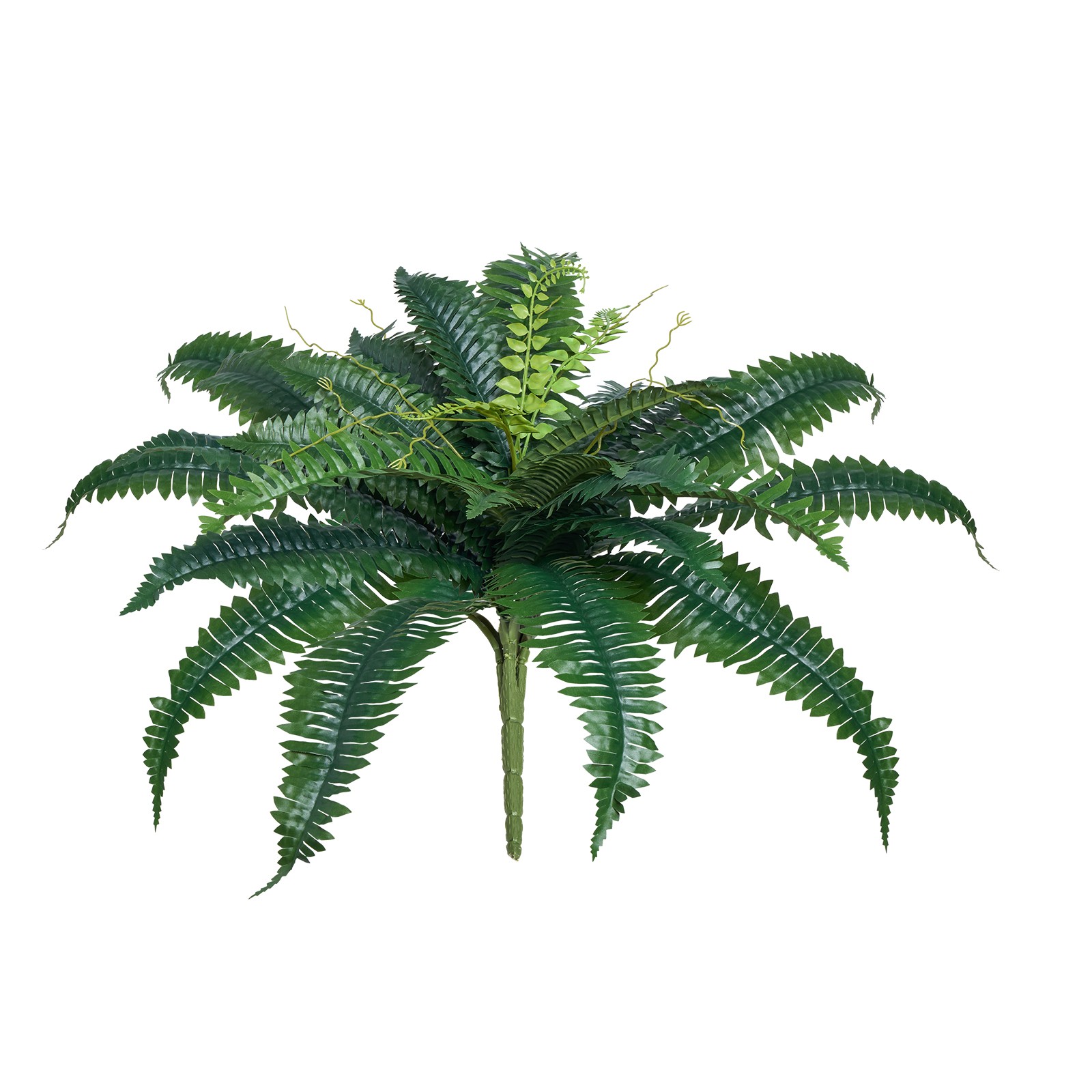 VEVOR 2 Pcs Artificial Boston Ferns Plastic Fern 30Branches Indoor Outdoor Decor