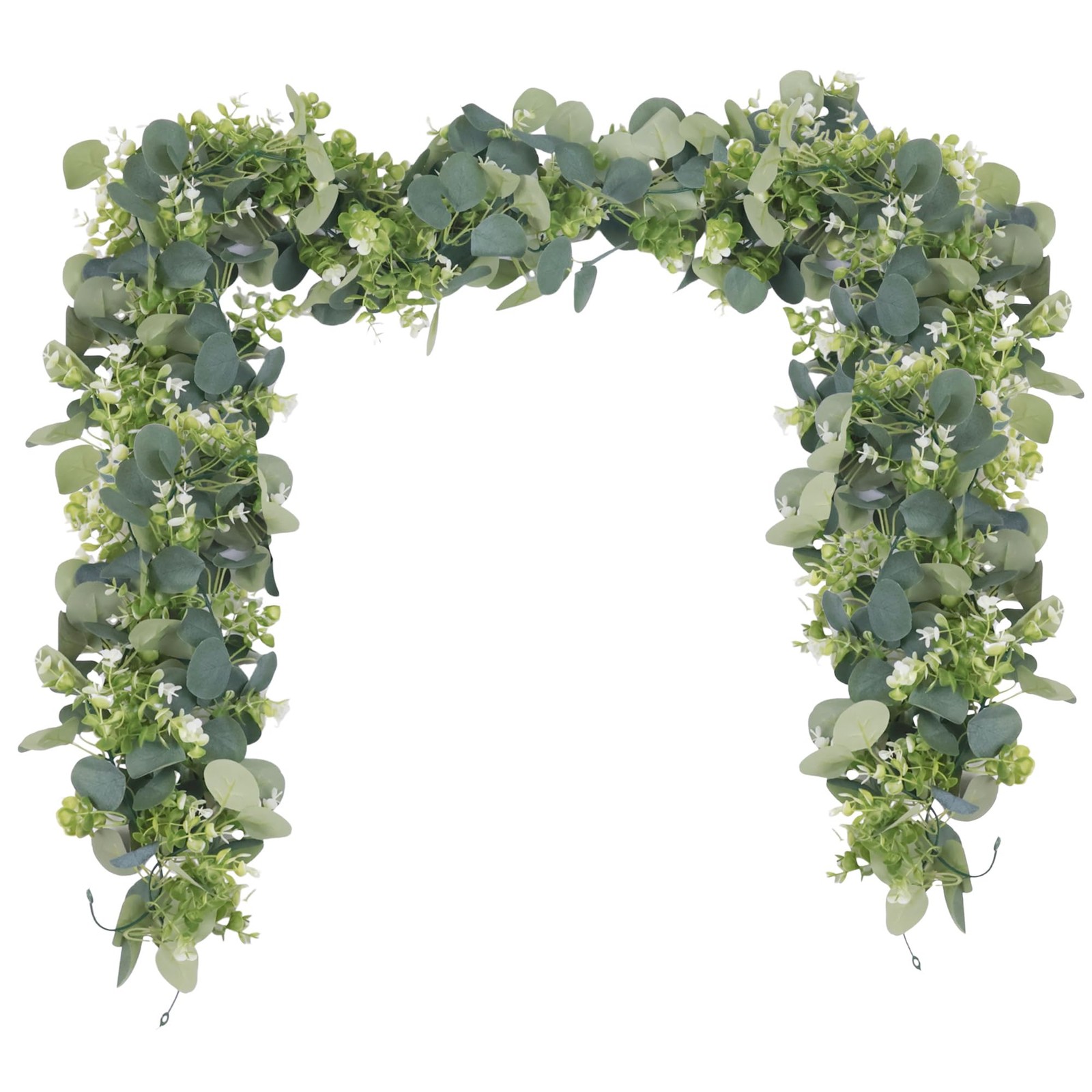 2 Pack Eucalyptus Garland 6 FT Artificial Greenery Garland Faux Silver Dollar…