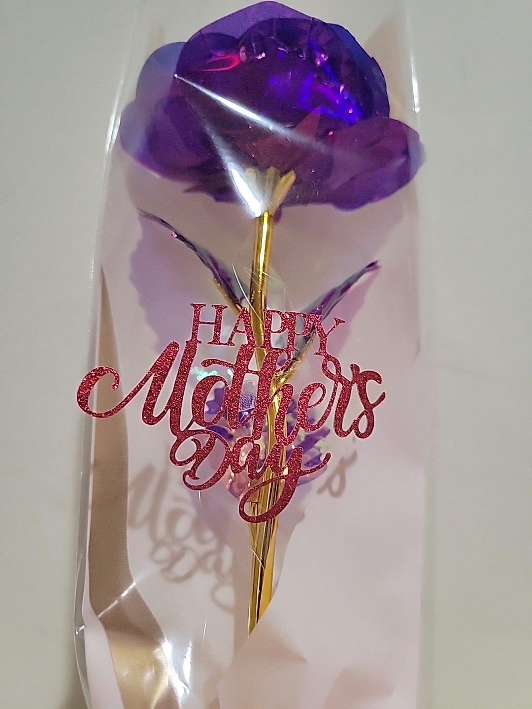 Happy Mother’s Day Eternal Rose Flower – 2nd+ FREE SHIPPING ( Crystal Purple )