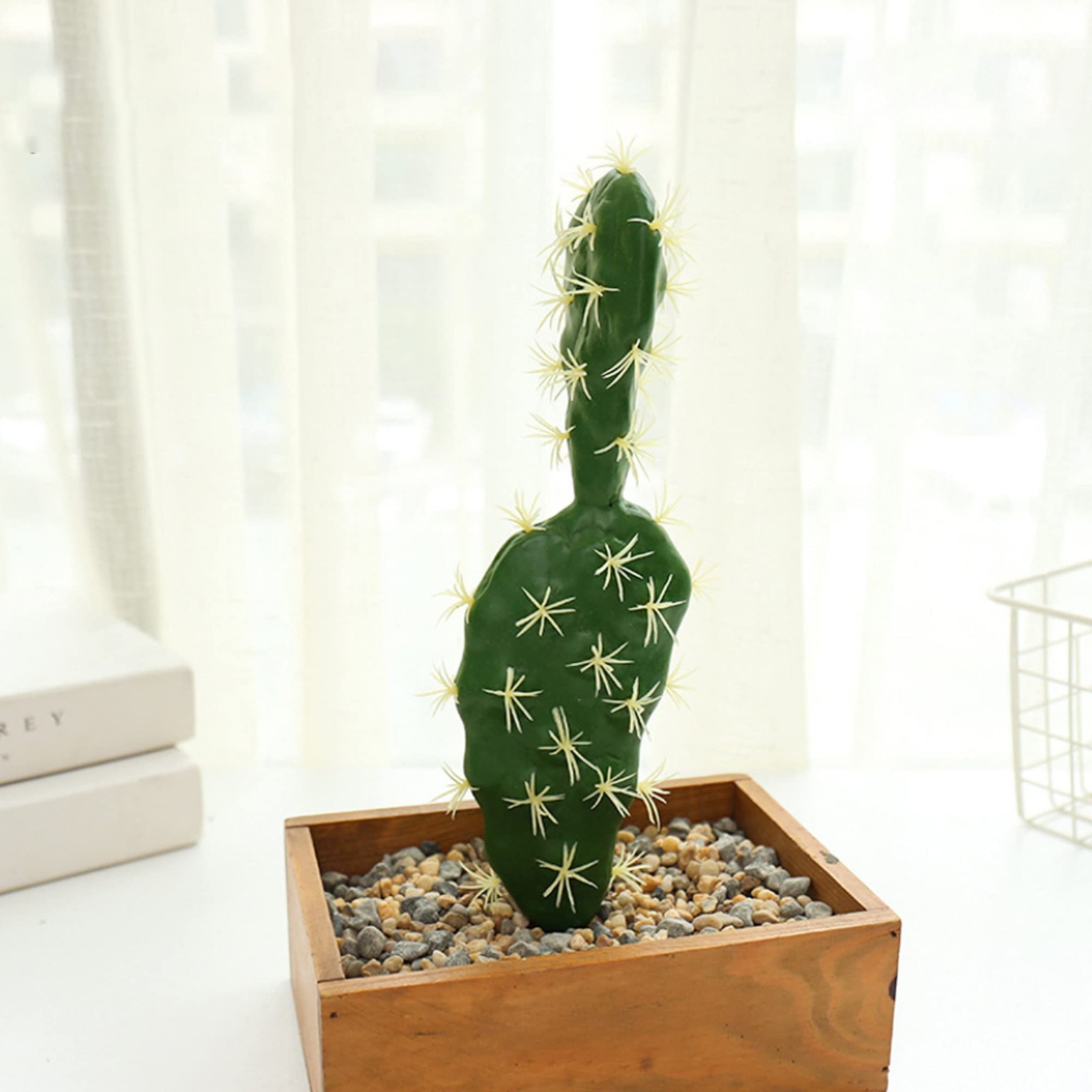 10 PCS Faux Fake Succulents Artificial Cactus Decor Faux Cactus Cacti Plant A…