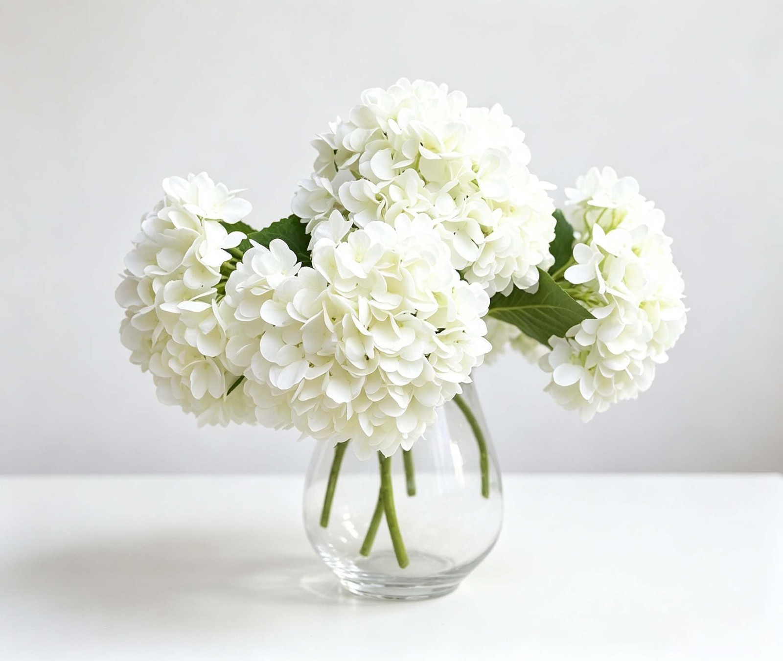 5PCS 15.4In Artificial Hydrangea Silk Flowers Bouquet Faux Hydrangea Stems fo…