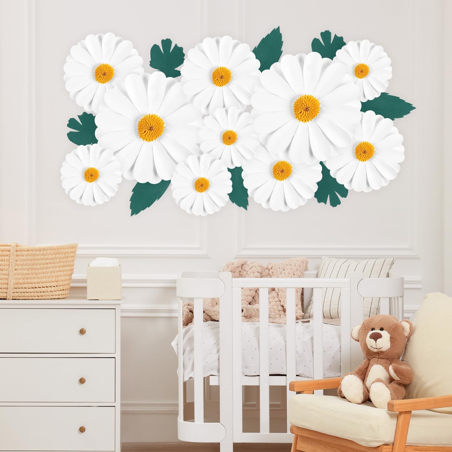 Paper Flowers Decorations for Wall Giant Daisy Artificial Flowers Bulletin Bo…