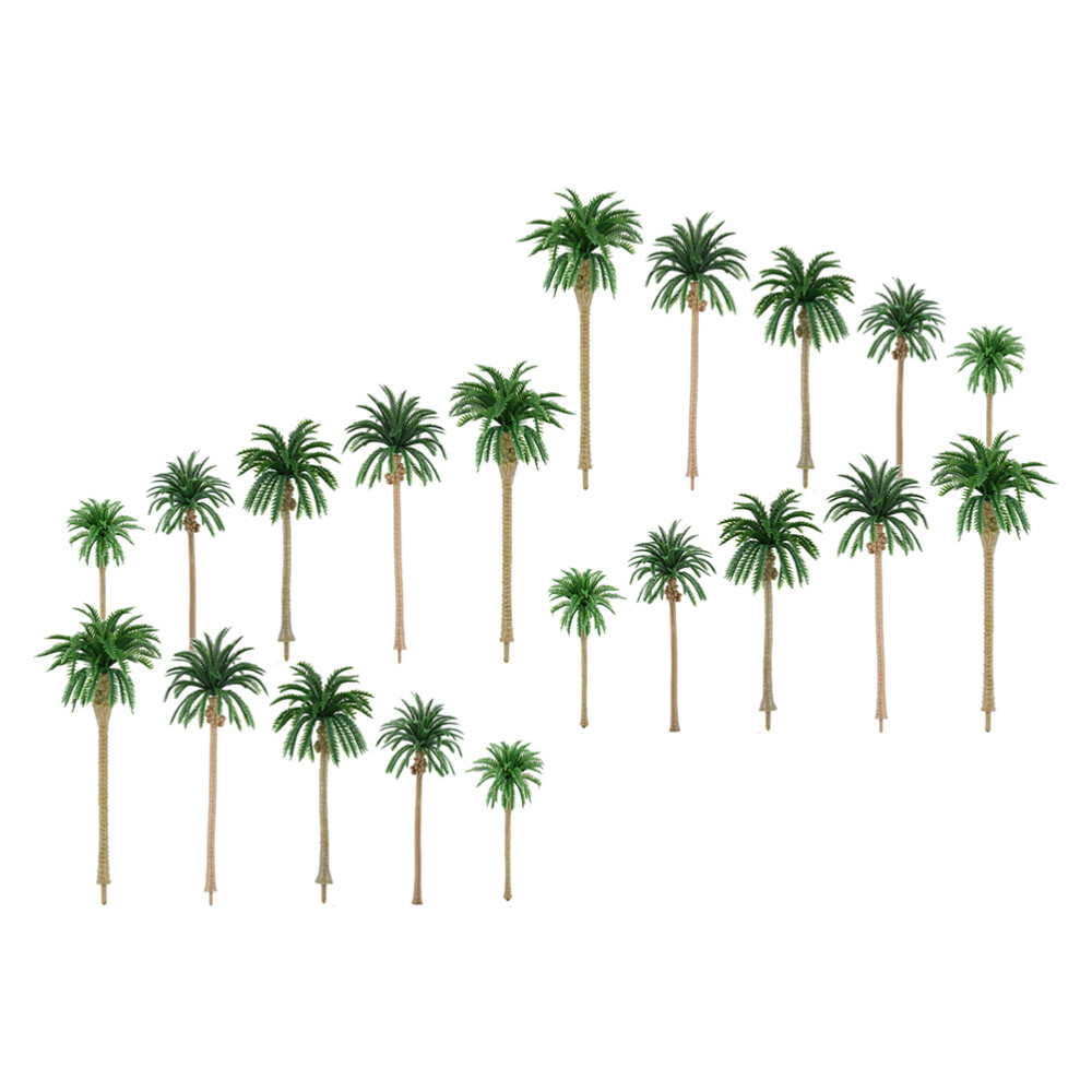 1/64 Diorama Palm Trees Artificial Coconut Plants Indoor Supplies