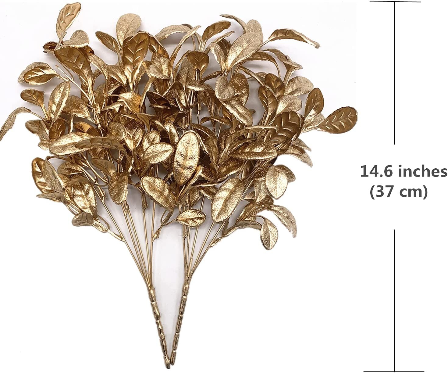 CATTREE Artificial Plants Filler Christmas Wedding Decor Decorations 4 pack Gold