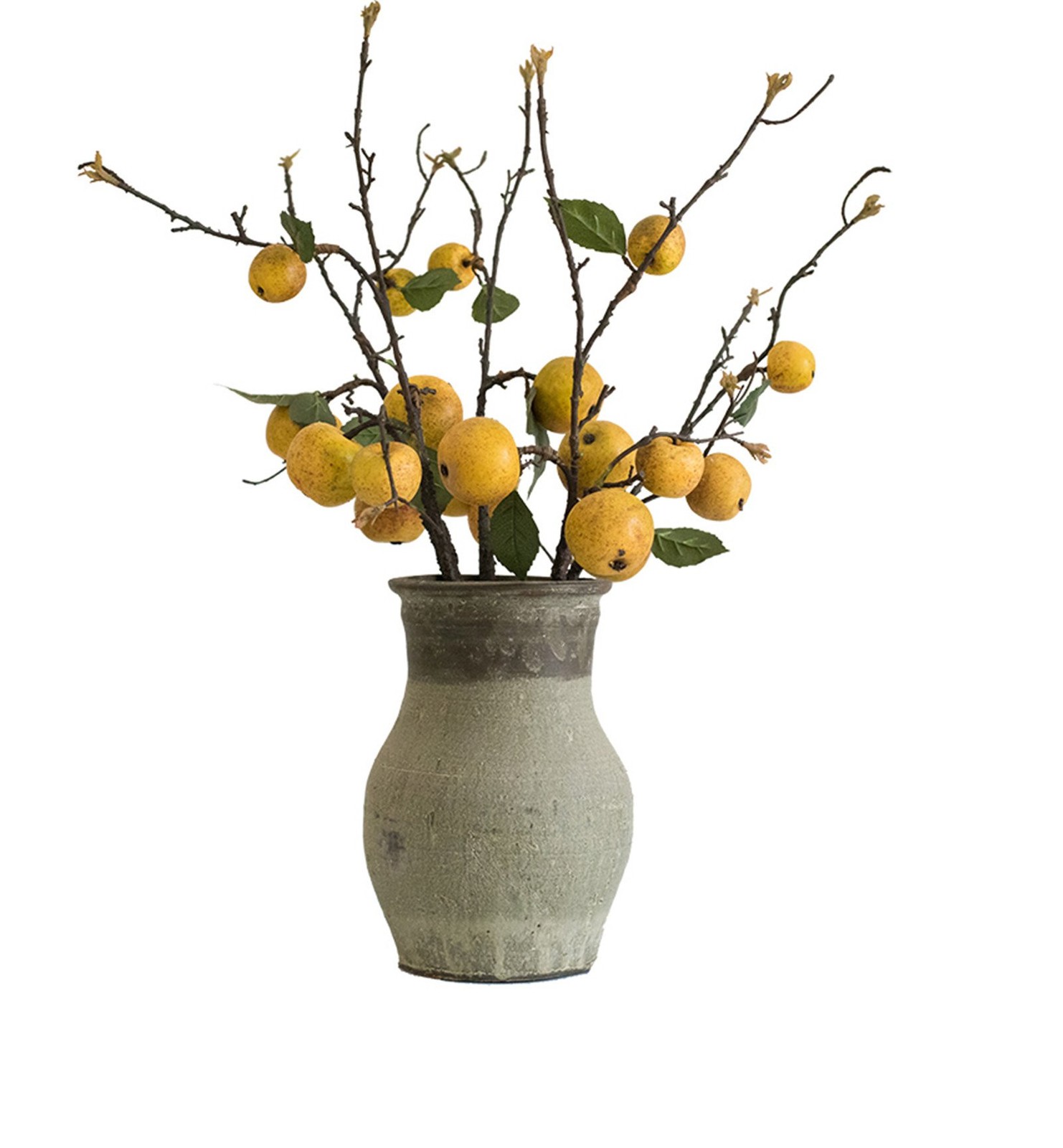 3pcs Artificial Pear Tree Branches Fake Pear Fruit Spur