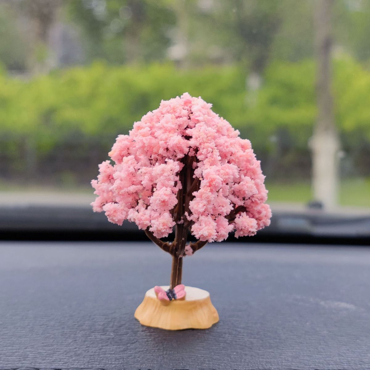 Car Decoration Simulation Flower Tree Accessories, A Variety of Mini Love Tree
