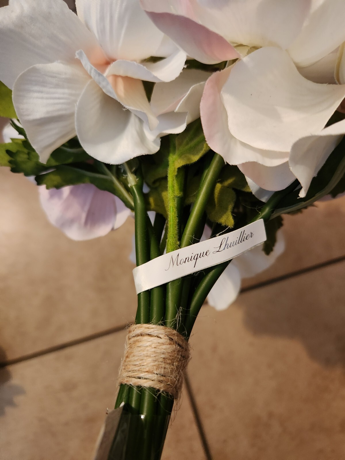 NEW Pottery Barn Monique Lhuillier Faux Anemone & Ranunculus Floral Bundle