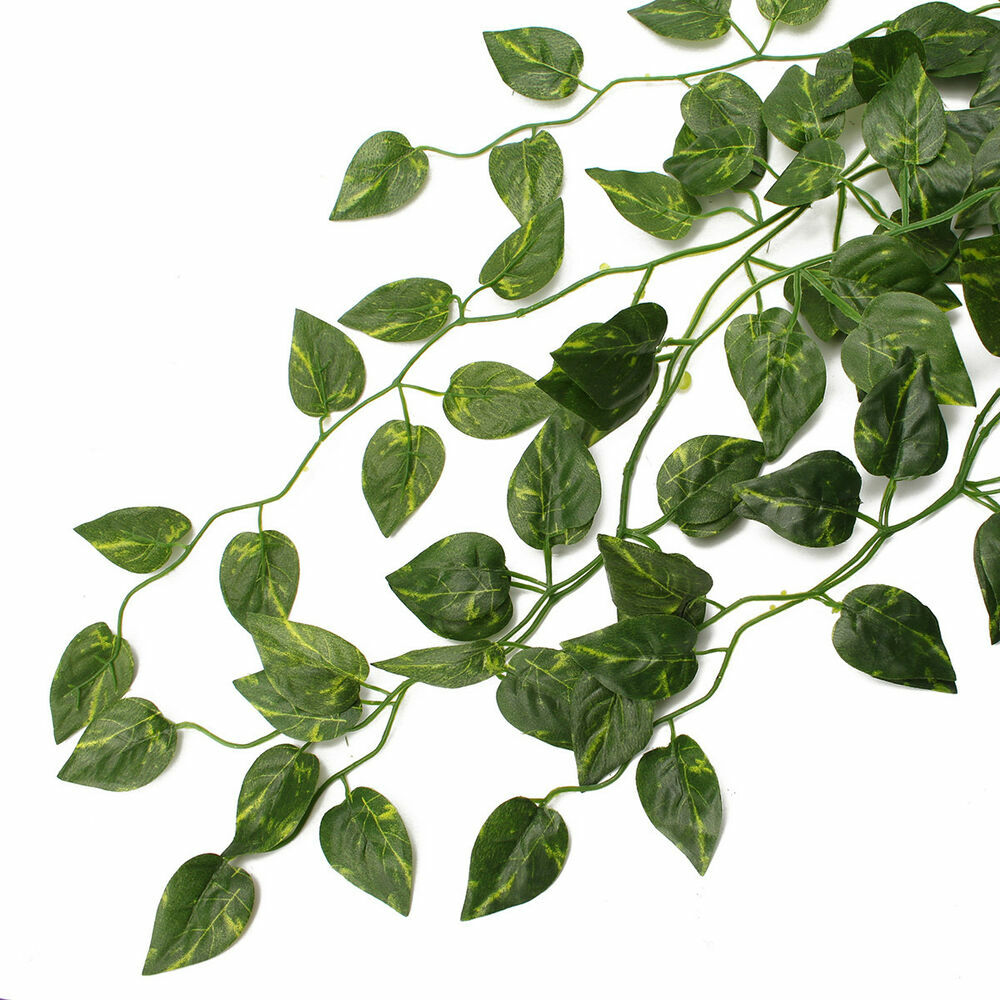 2pcs Artificial Hanging Plants Fake Ivy Vine for Wall Home Room Outside Decore