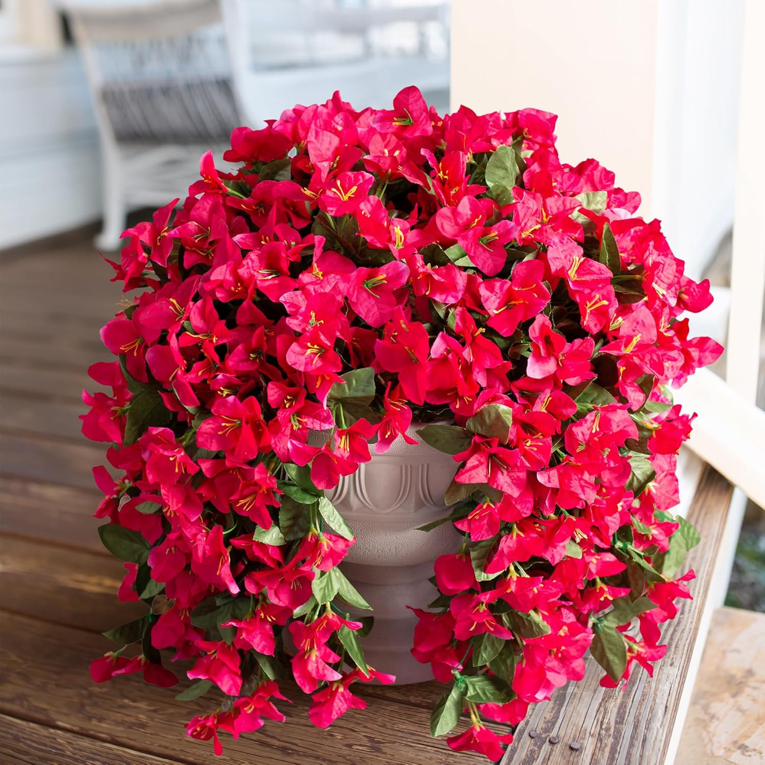 Faux Bougainvillea Artificial Flowers Plants for Outdoors outside Decoration
