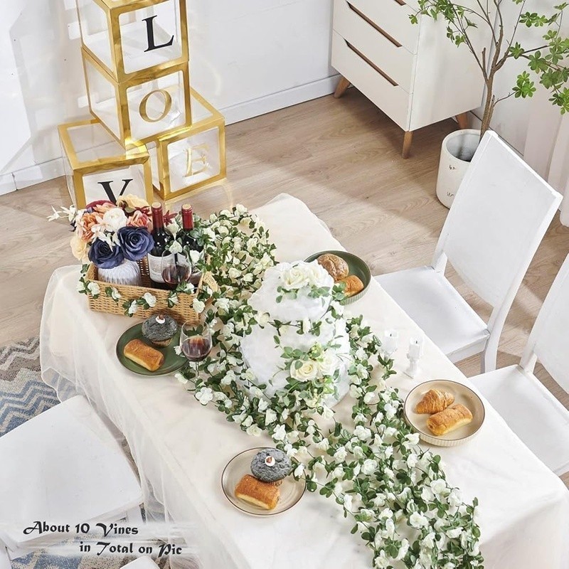 Artificial Rose Vines Garland Fake Flowers Wedding Party Home Decoration New