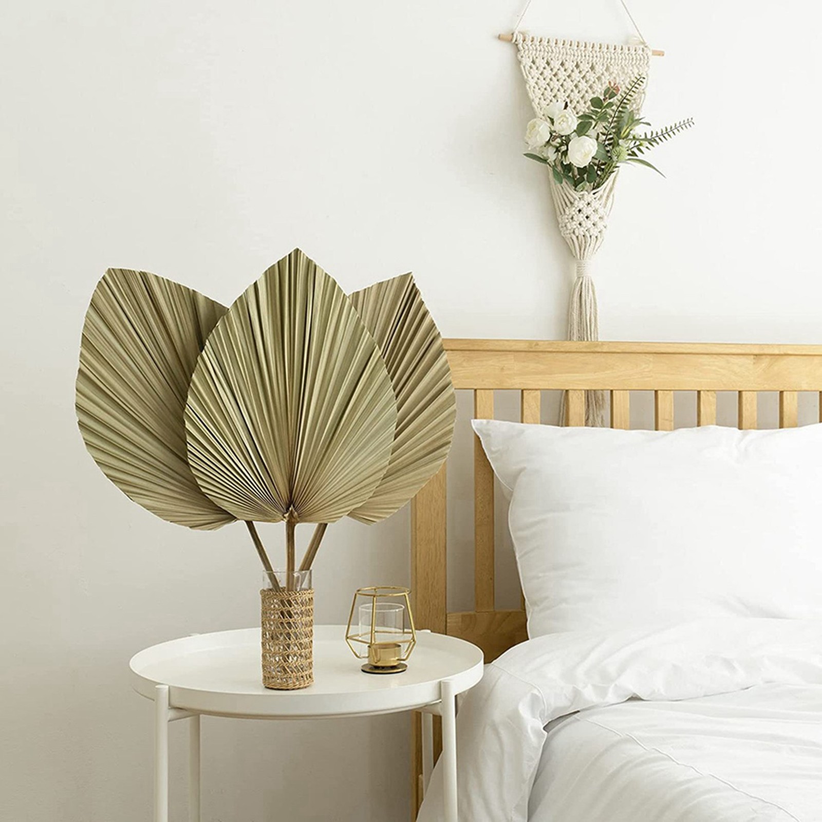 Dried Palm Leaves Room Decor 10 Pieces – 18Inch H X 10Inch W Natural Palm7327