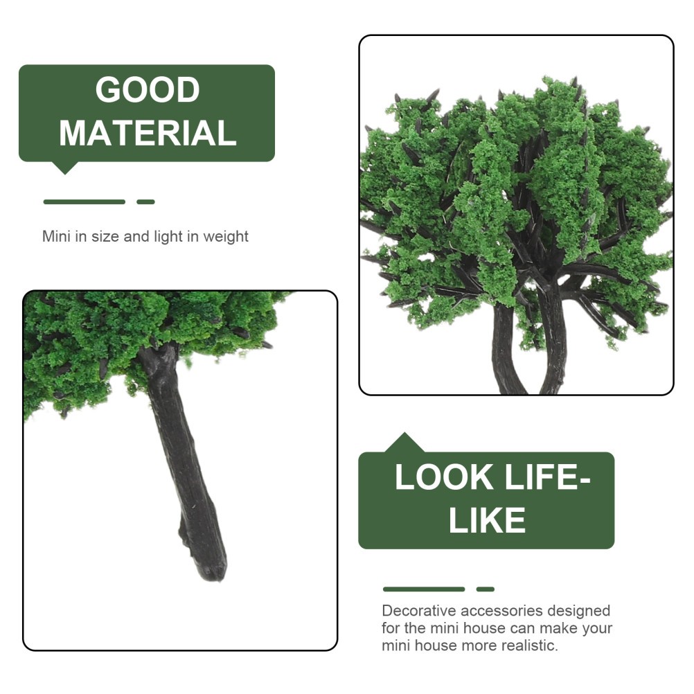 85 Pcs Mini Landscape Tree Model Bonsai Figurines Artificial Miniature