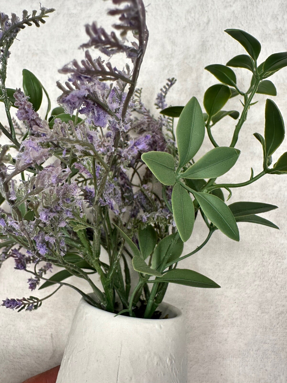 Target Tabletop Arrangement White Ceramic Faux Lavender Plant Modern Decor 1pc
