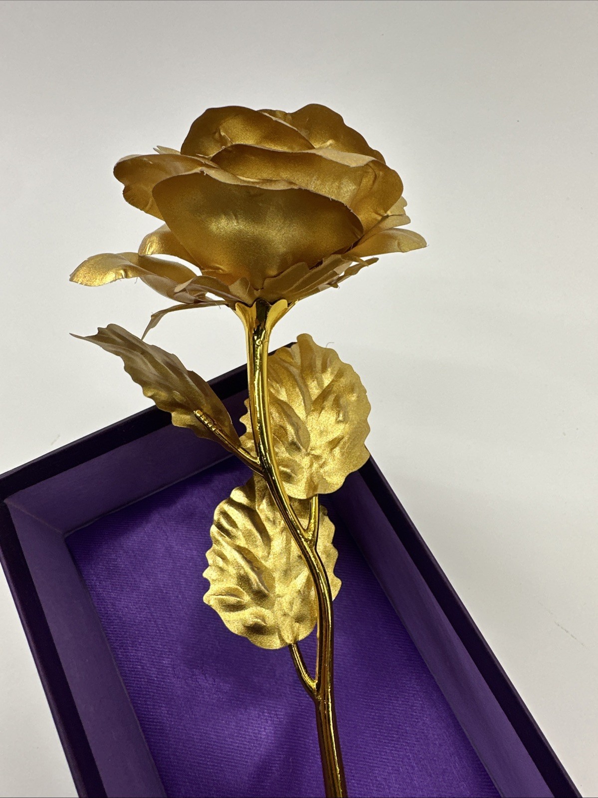 24k Gold Accent Roses Steven Singer Red & Gold & Golden Blooming Rose