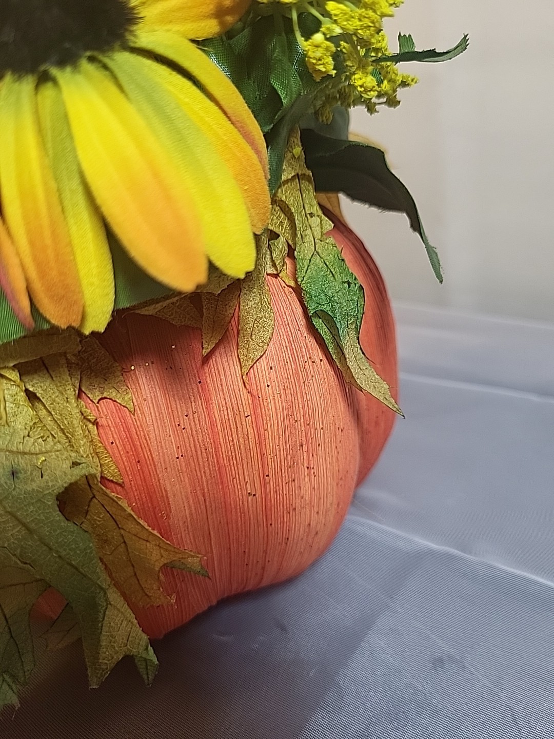 Vintage Artificial Pumpkin Floral Arrangement by Flowers Inc. Balloons – Perfect