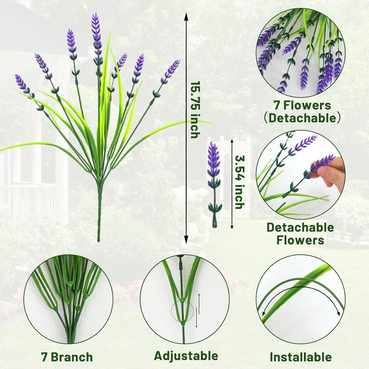 Low Maintenance Lavender Flowers with Butterflies – Perfect for -Round Decor