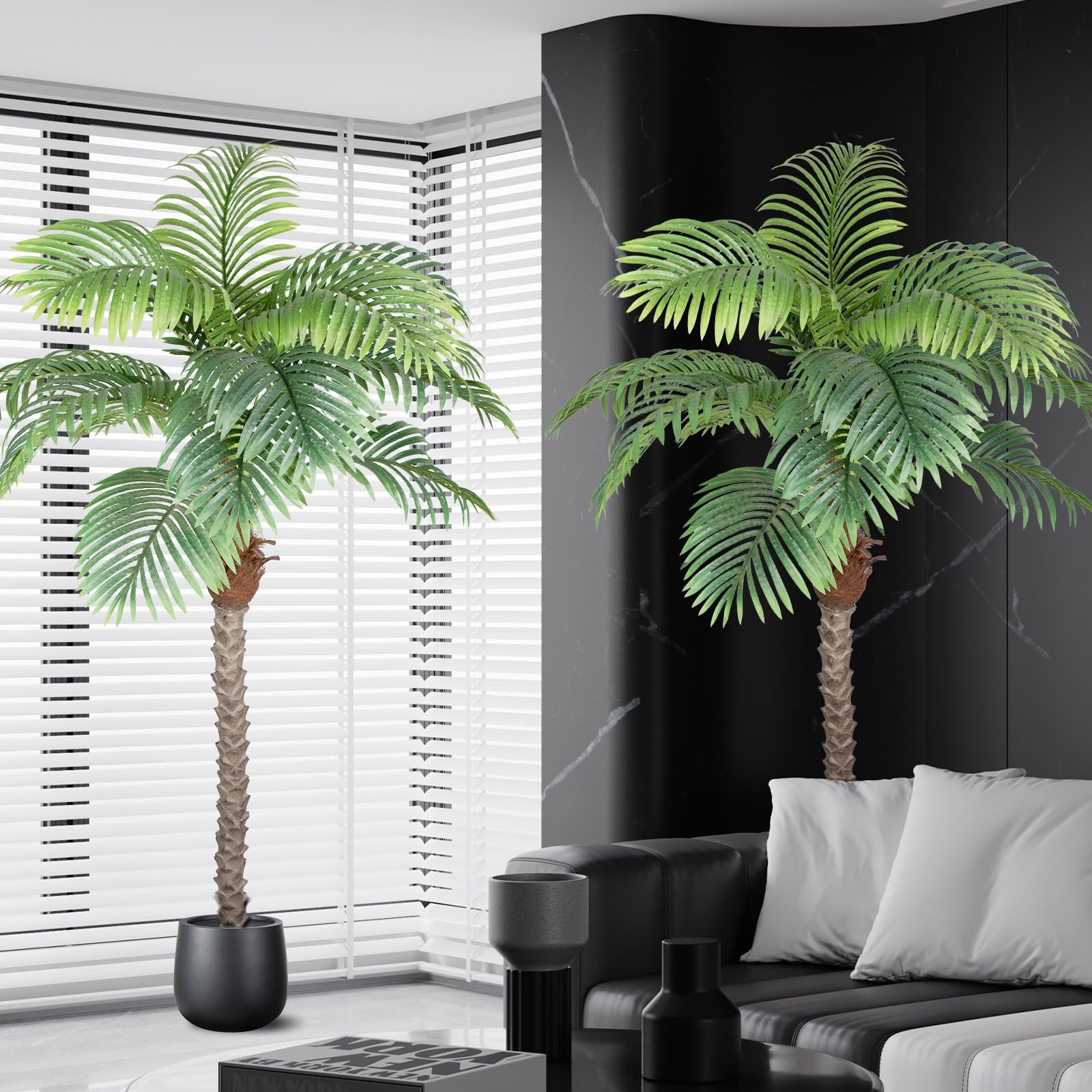 Artificial Phoenix Palm Tree 6ft Tall for Indoor/Outdoor Home Decor