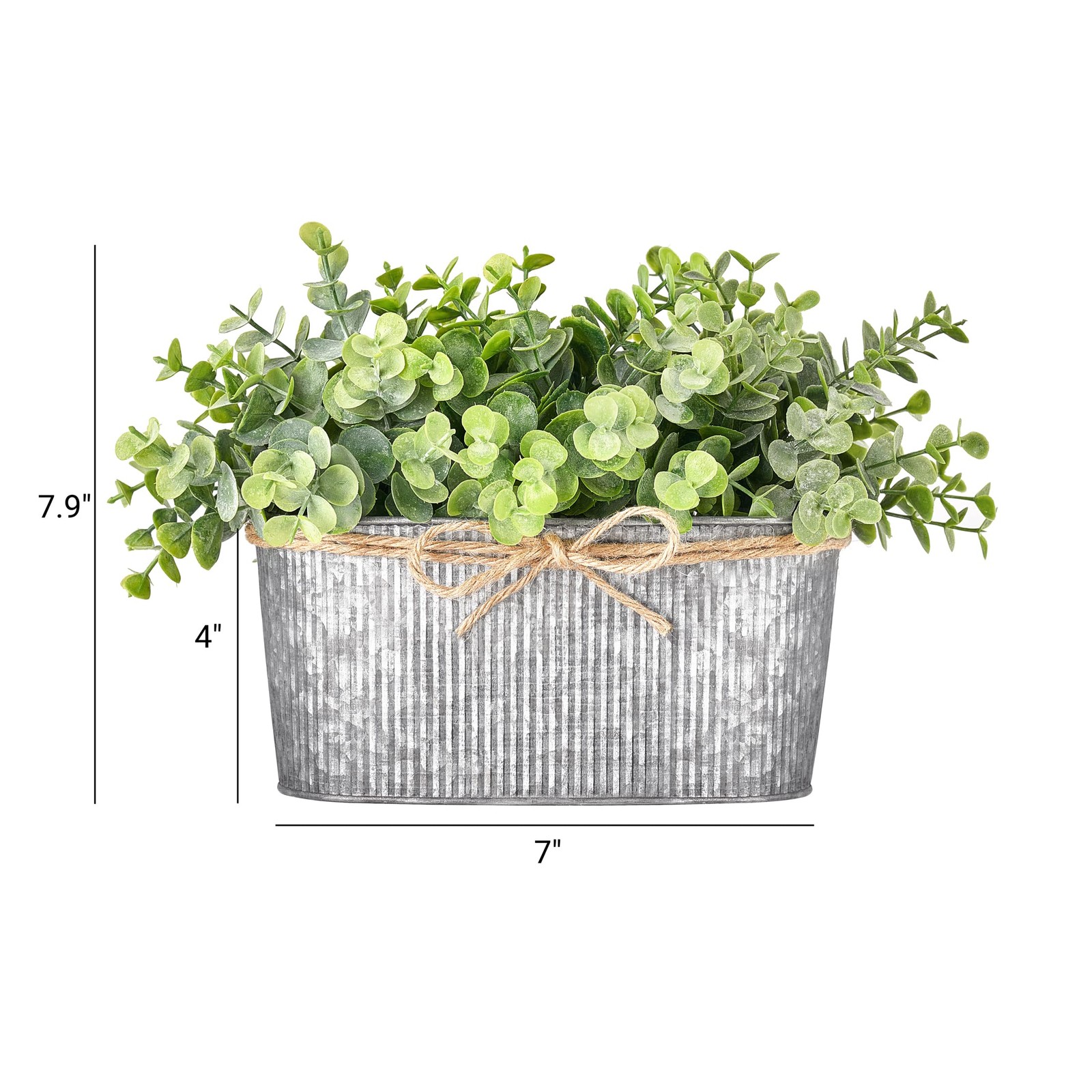 Artificial Eucalyptus Faux Plants Indoor for Farmhouse Home Decor Fake Potted…