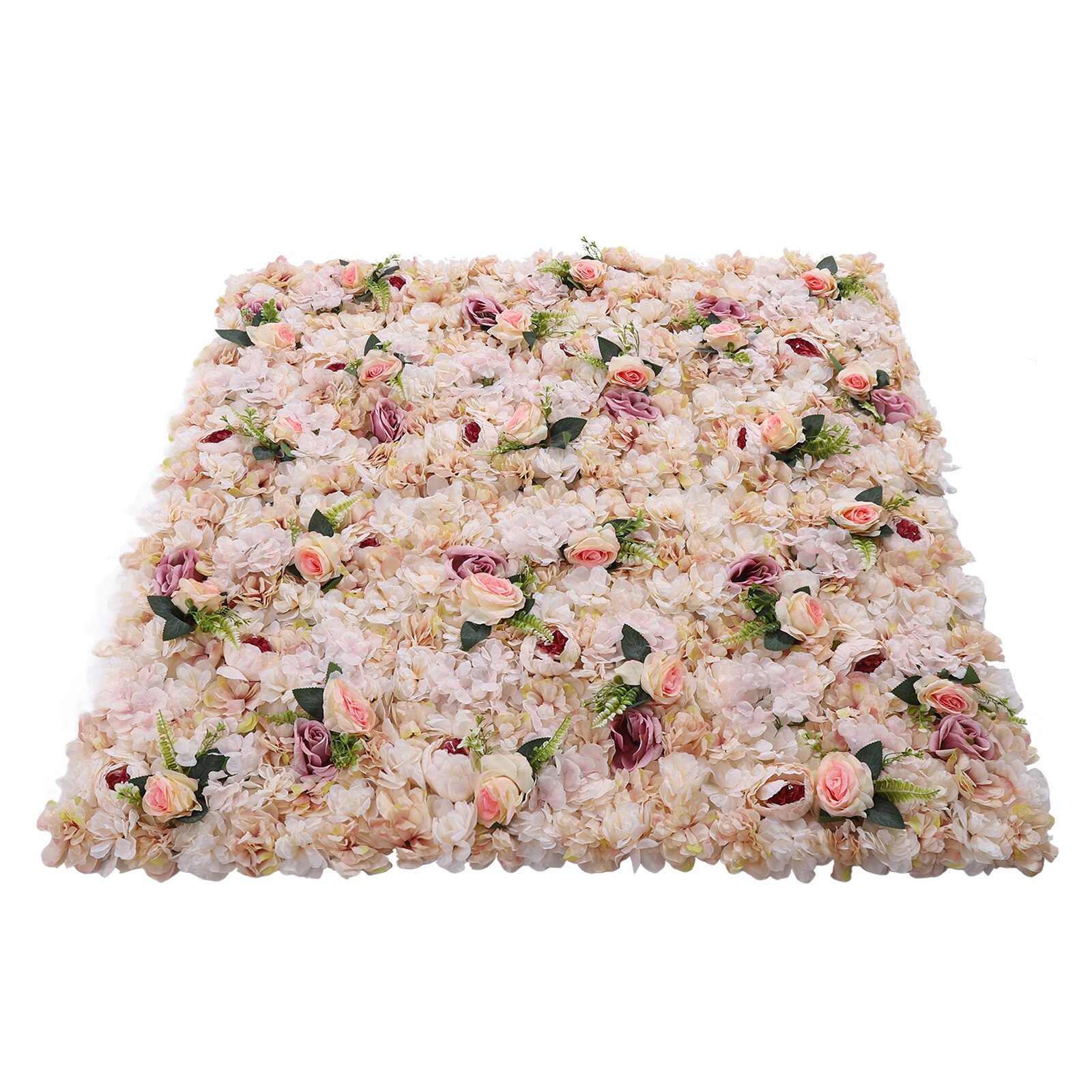 Artificial Flower Wall Backdrop Flower Panel 60*40CM Silk Rose Wall For Wedding