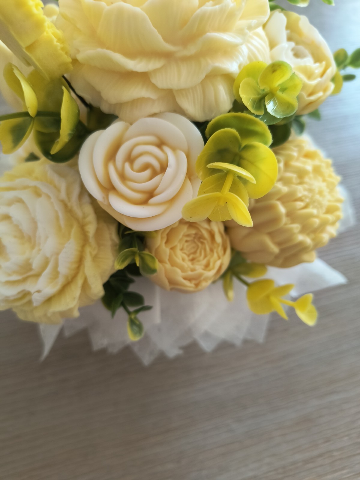 Yellow Soap Arrangement For Bathroom Decor With Fragrance/Great Gift
