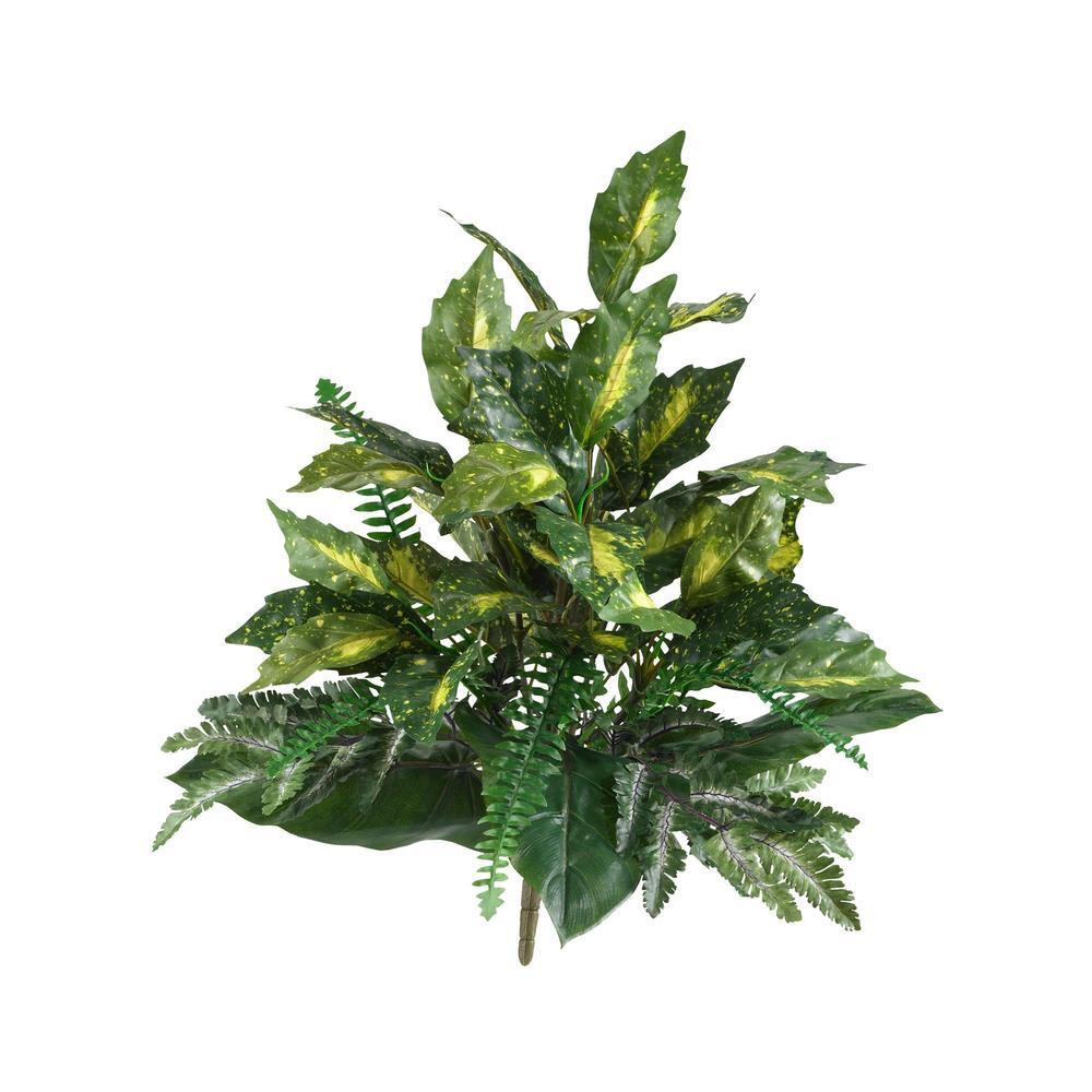 Mixed Greens faux Plant Realistic Decor Natural 25” Set Of 2