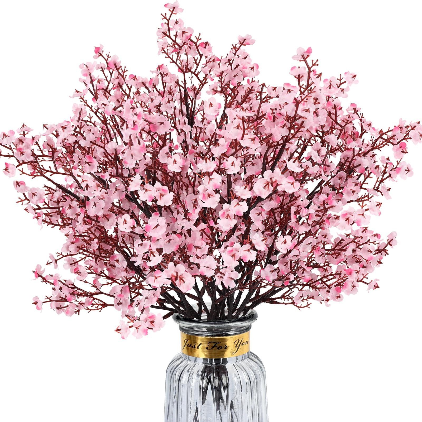 3/5Pcs Artificial Baby Breath Flowers Faux Gypsophila Wedding Home Decor