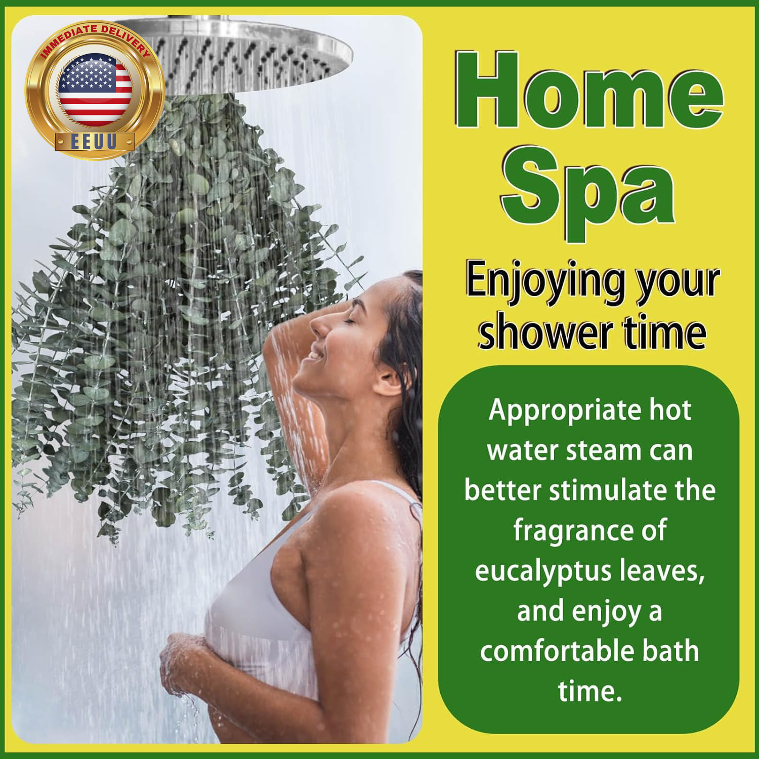 11 PCS Real Dried Eucalyptus Stem for Shower & Bathroom Decor – 17” Large Natur