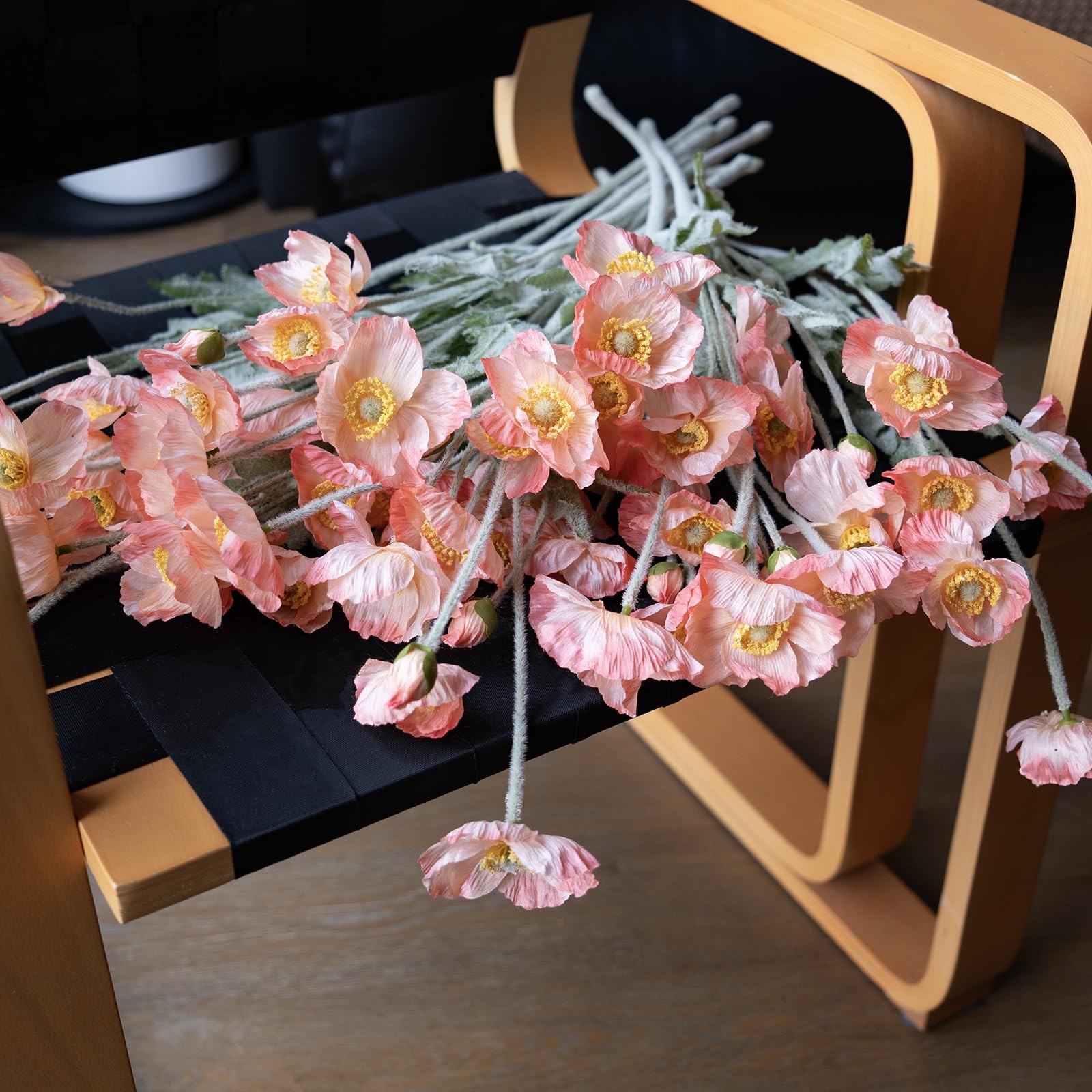 Artificial Flowers 6 Stems Poppy Silk Bouquet,for Wedding, Home, Party Decora…