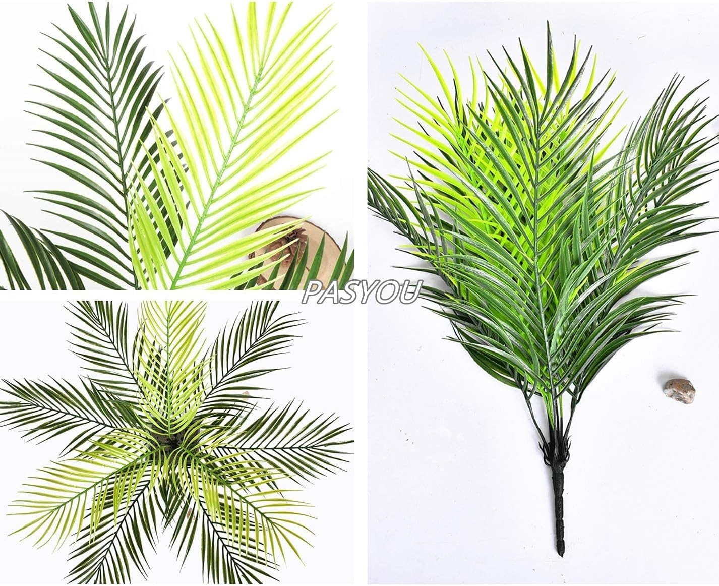 Elegant 20-Inch Artificial Palm Tree – UV Resistant Faux Tropical Plants, 2 Pack