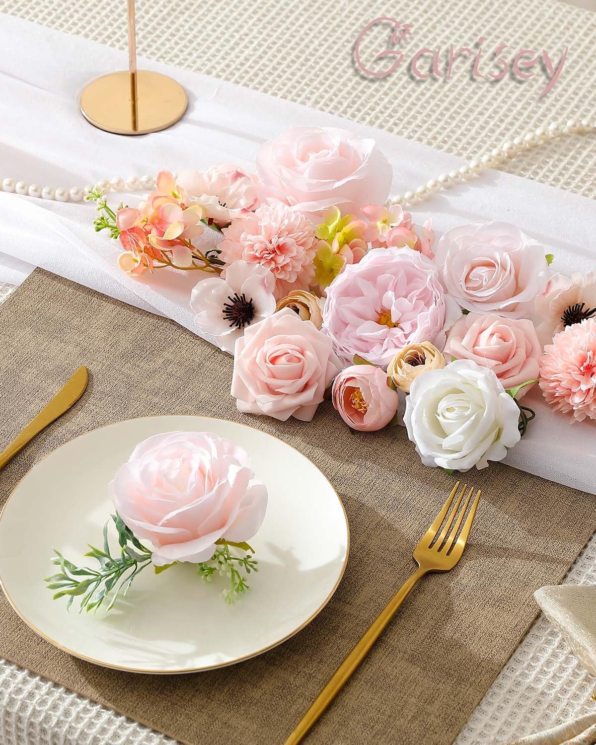Artificial Flowers Combo for DIY Wedding Bouquets Combo Centerpieces Arrangem…