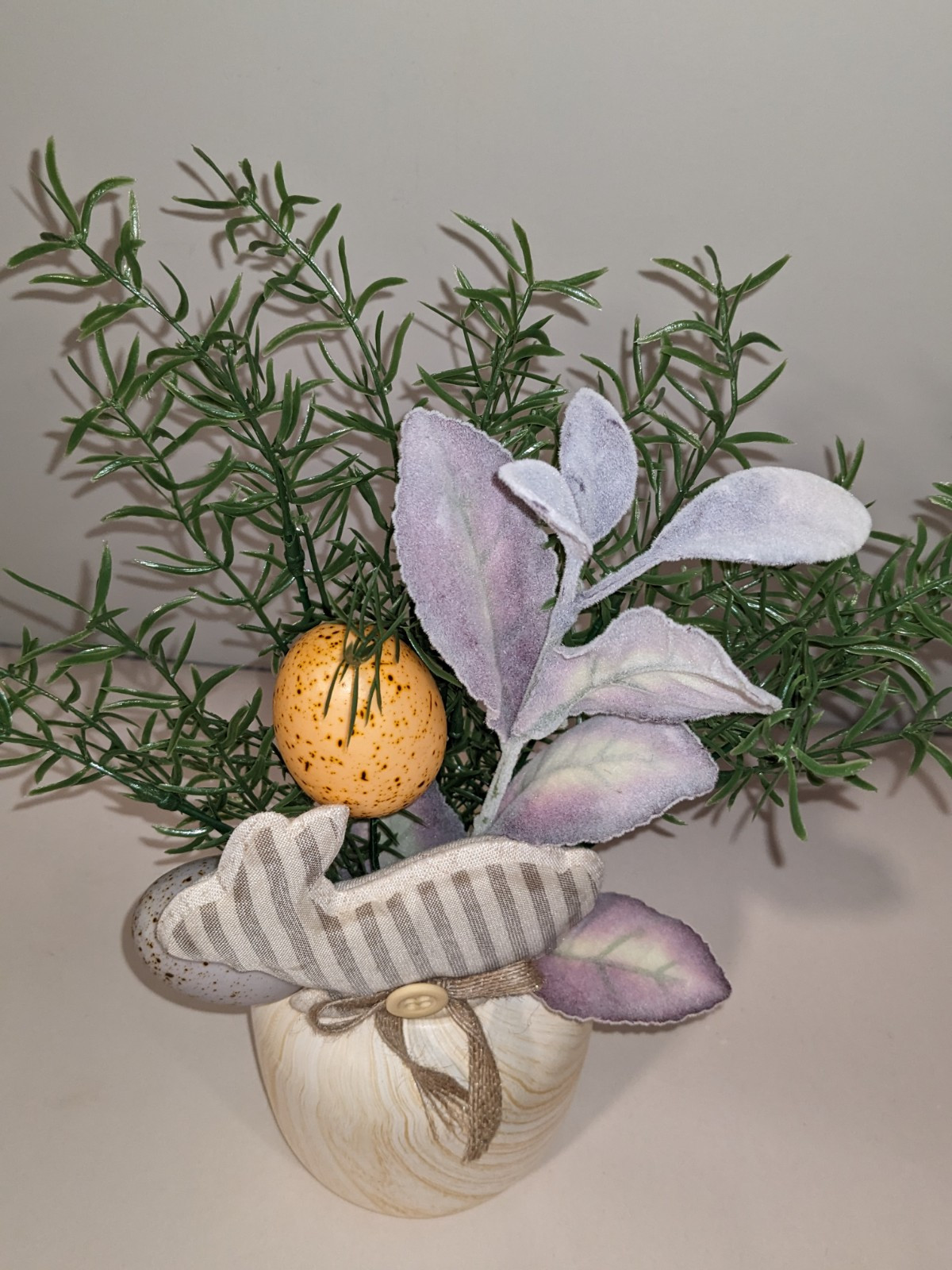 New Handmade Spring Easter Floral Bunny Decor~Farmhouse Country~